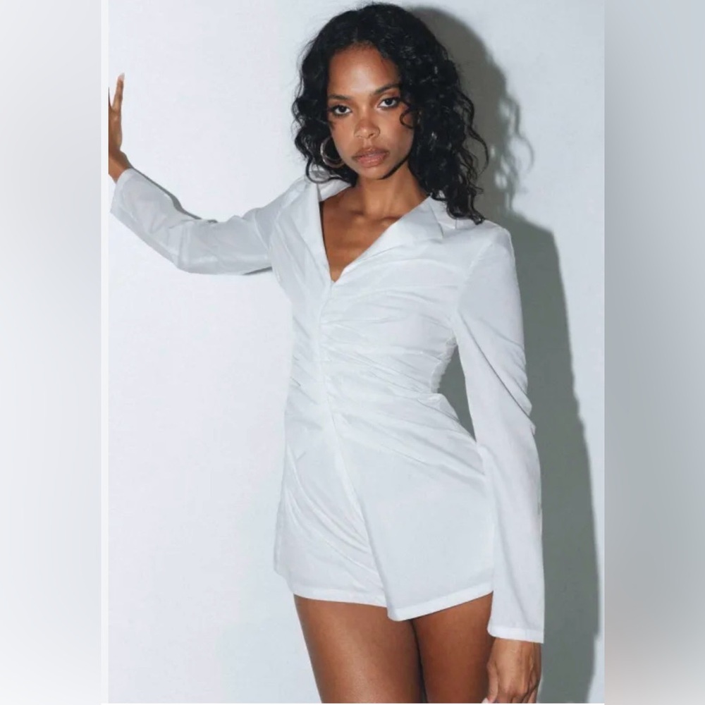 Princess Polly White Romper Sz 8 nwt-0203